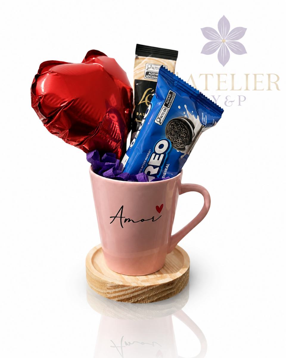 Kit caneca cesta ✨