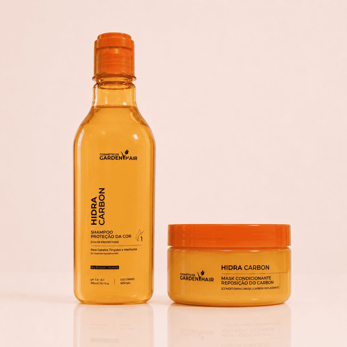 KIT SHAMPOO+MASCARA 2 EM 1 HIDRA CARBON