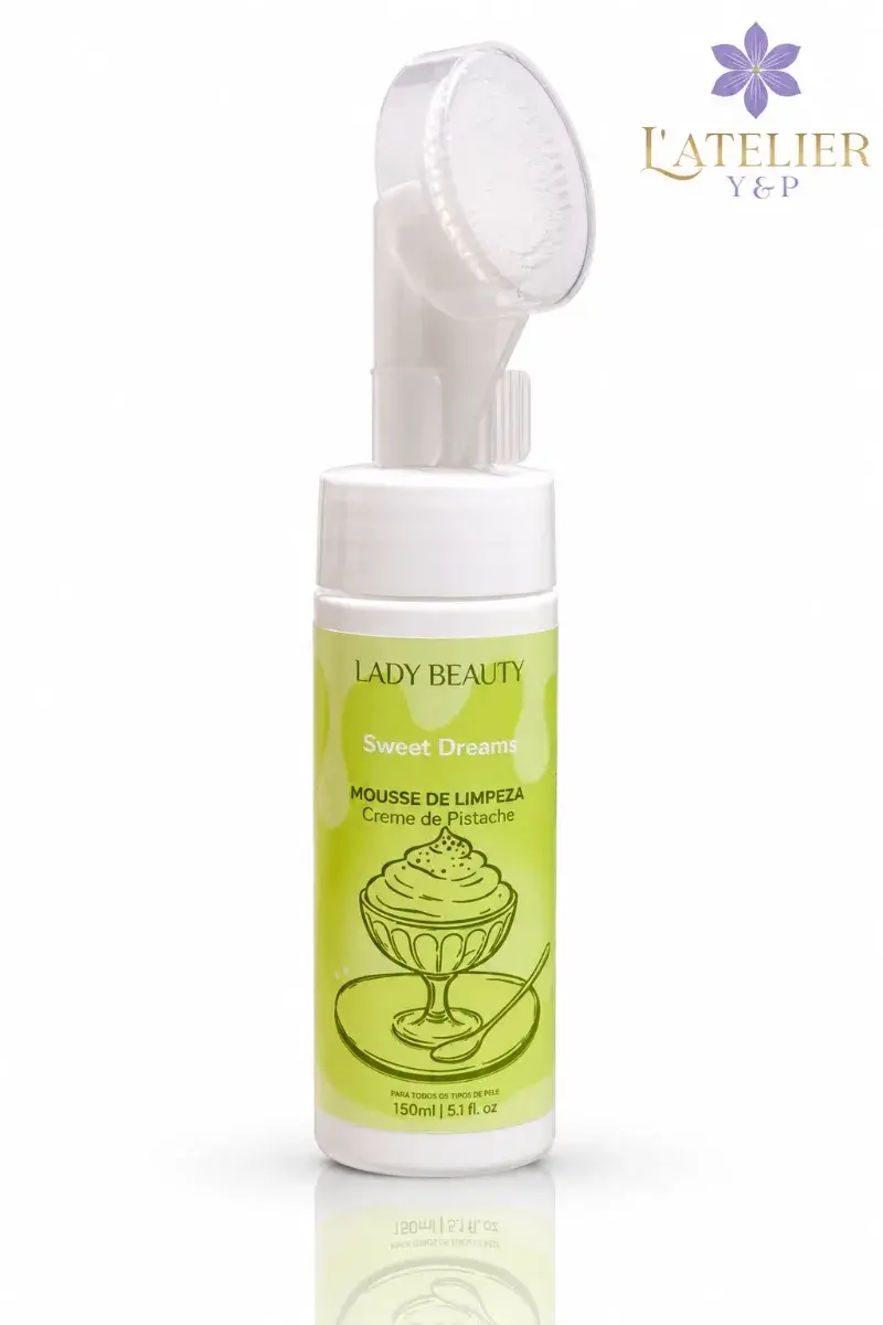 Mousse  de limpeza creme de pistache