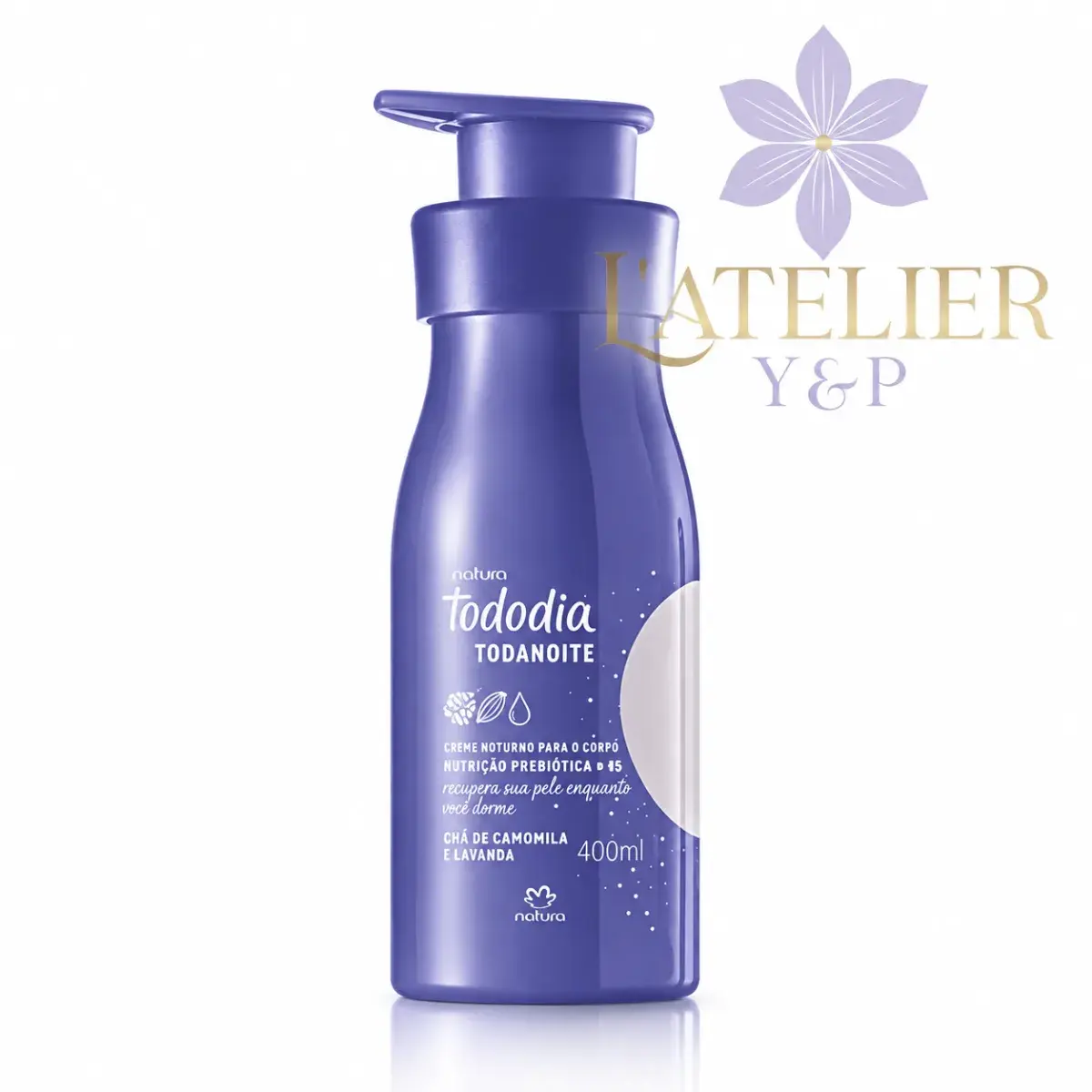 Natura Tododia Todanoite Creme Noturno para o Corpo – Chá de Camomila e Lavanda 400 ml
