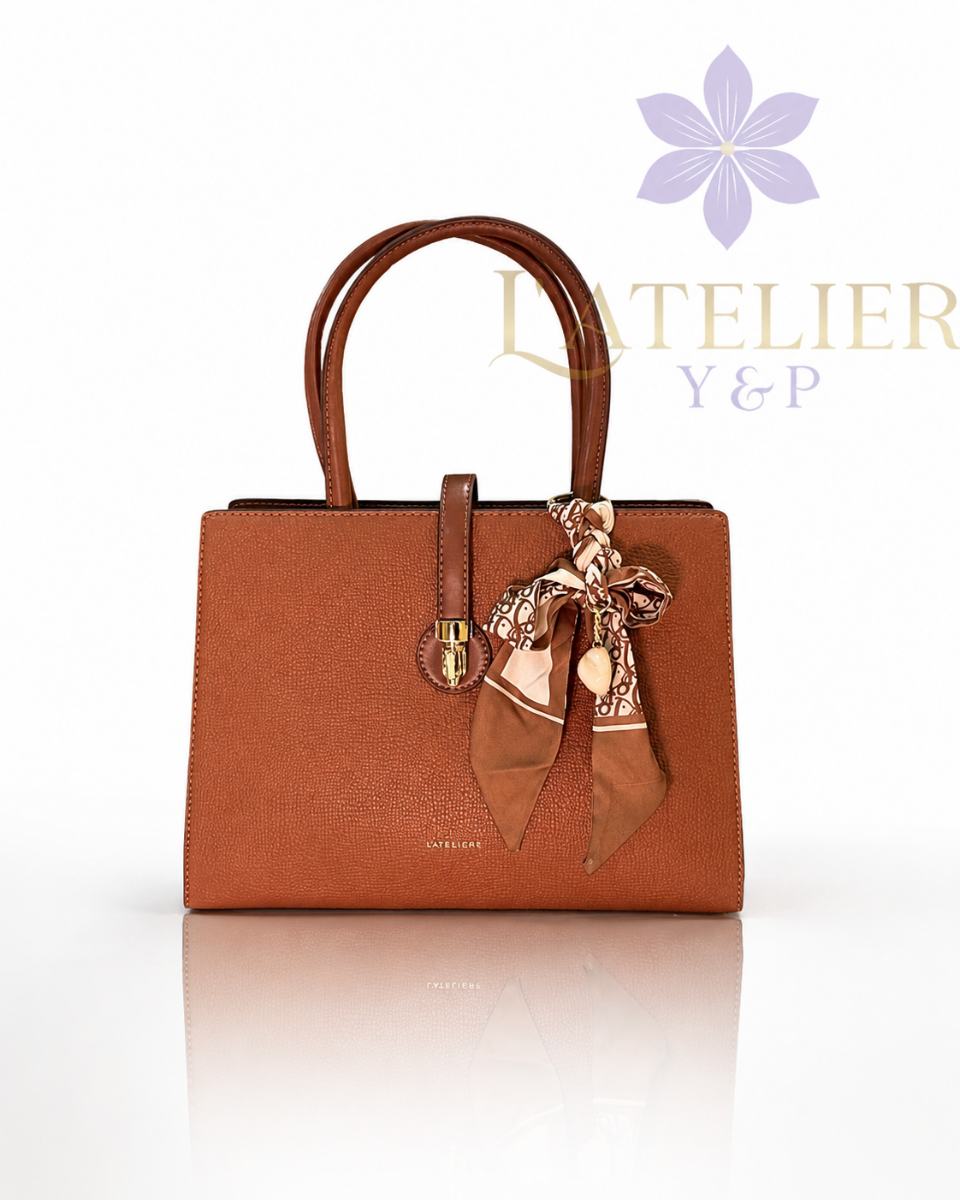 Bolsa G Caramelo+laço