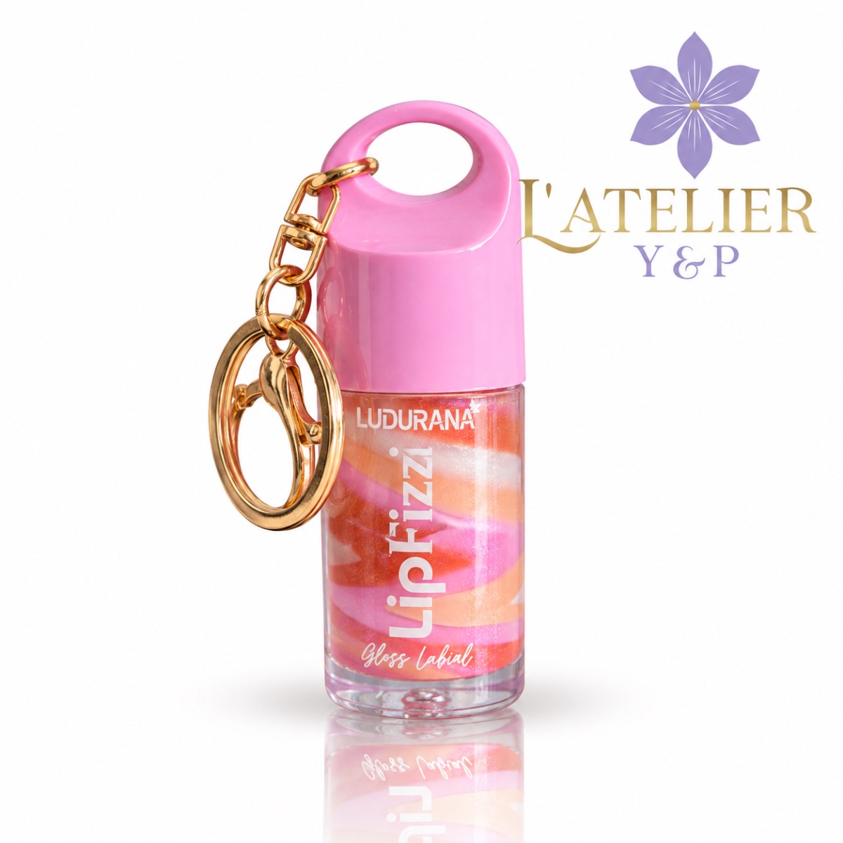 Lip Fizz Gloss Labial com Chaveiro