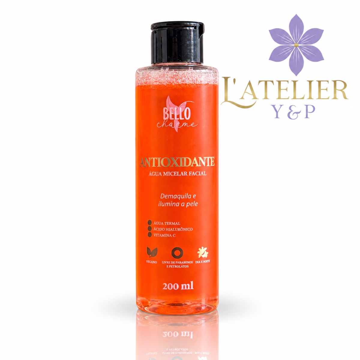 Água micelar antioxidante 200 ml