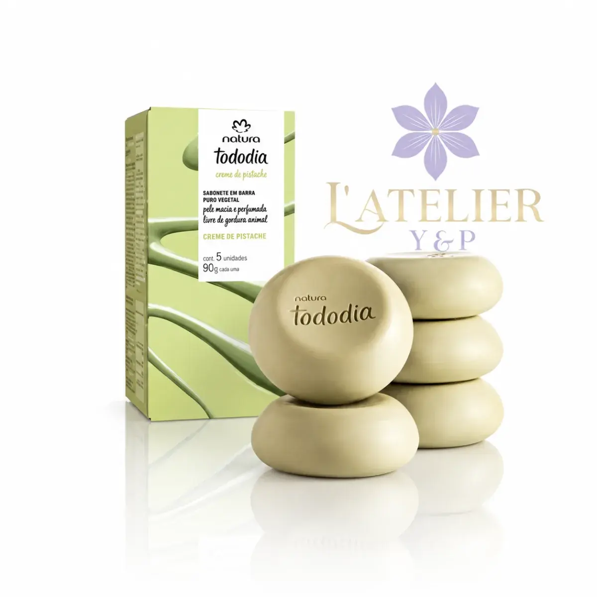 Natura Tododia Sabonete em Barra – Creme de Pistache